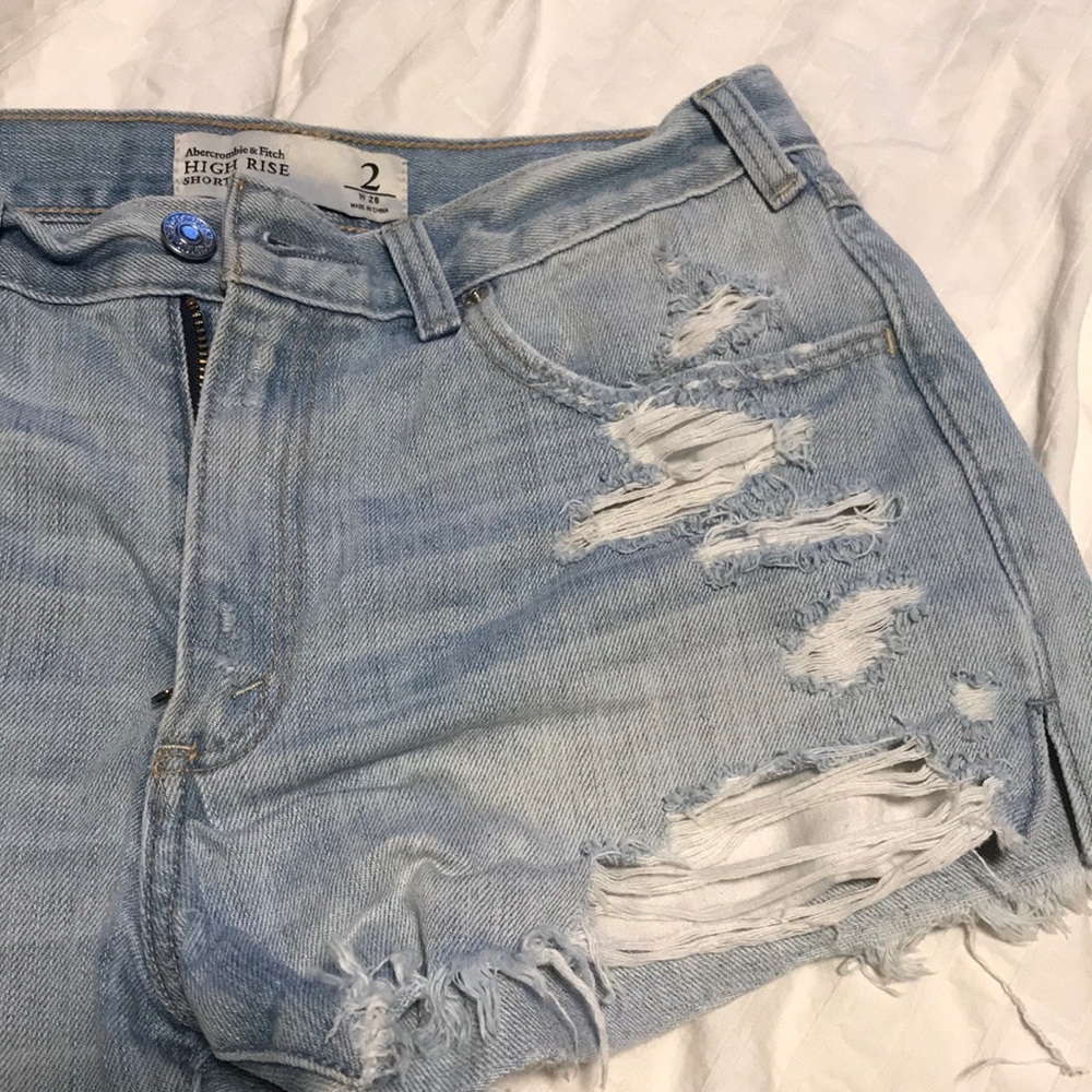 A&F high rise shorts